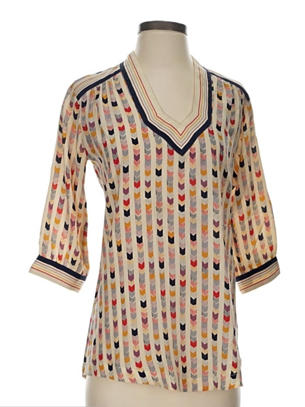 Gorgeous 100% Silk Lauren Moffatt fall tunic